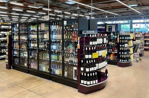 Indyme Freedom Case secure liquor display with visible security features