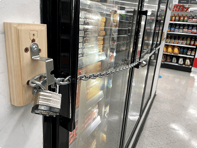 Sales dropping as a consequence of locking products